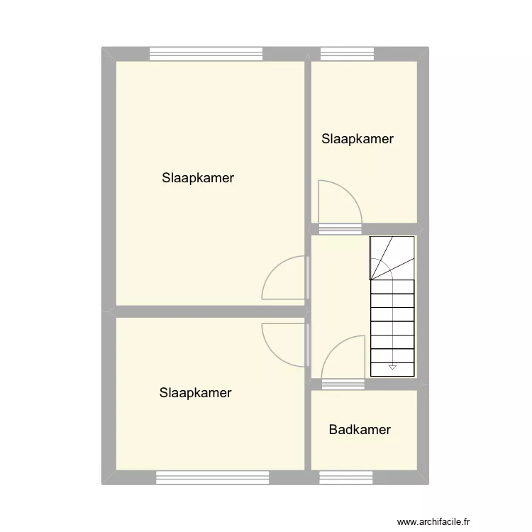 Zavelstraat 7 Harelbeke - 1e verdieping. Plan de 5 et 40 m² Zavelstraat 7 Harelbeke - 1e verdieping. Plan de 5 et 40 m²