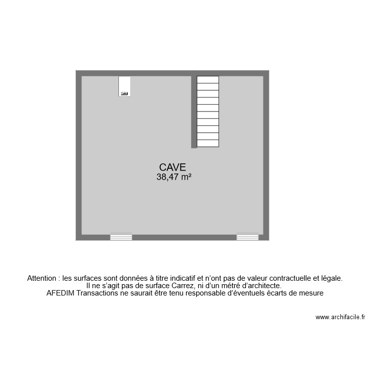 BI 7587 CAVE . Plan de 0 pièce et 0 m2