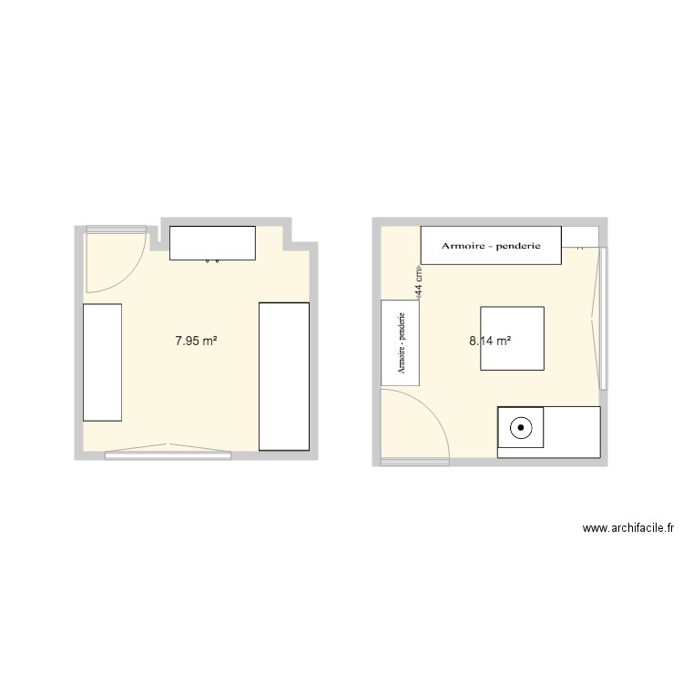 Bureau et dressing 35. Plan de 0 pièce et 0 m2