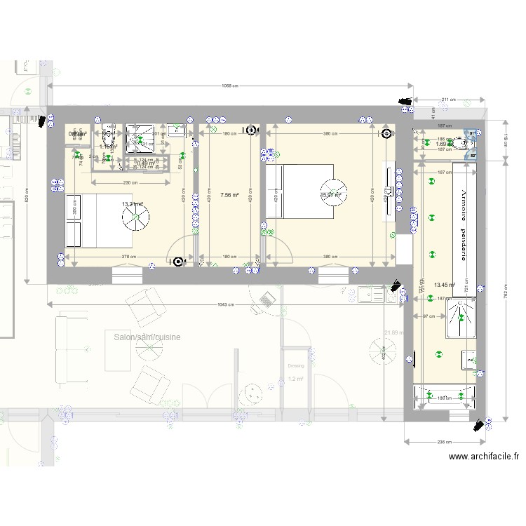 Talon plan pour menuiseries v2. Plan de 0 pièce et 0 m2