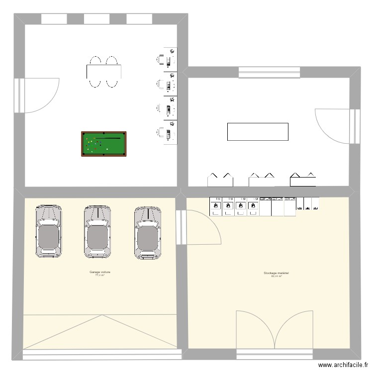 Travail français . Plan de 0 pièce et 0 m2