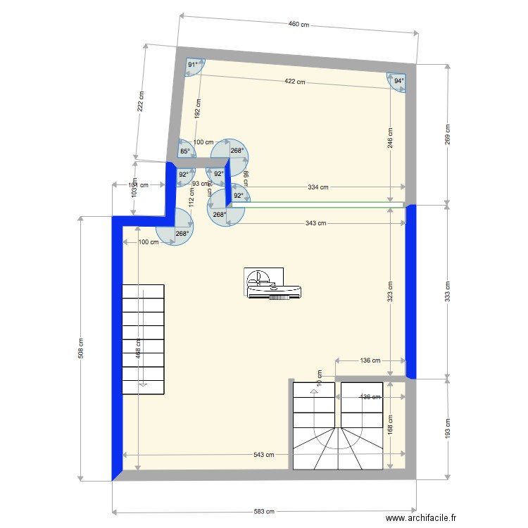 2 eme étage Projet Barr. Plan de 0 pièce et 0 m2