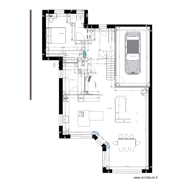 pour archi conseil. Plan de 0 pièce et 0 m2