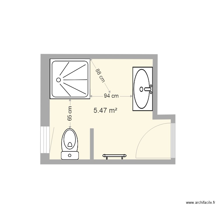 salle de bain 3. Plan de 0 pièce et 0 m2