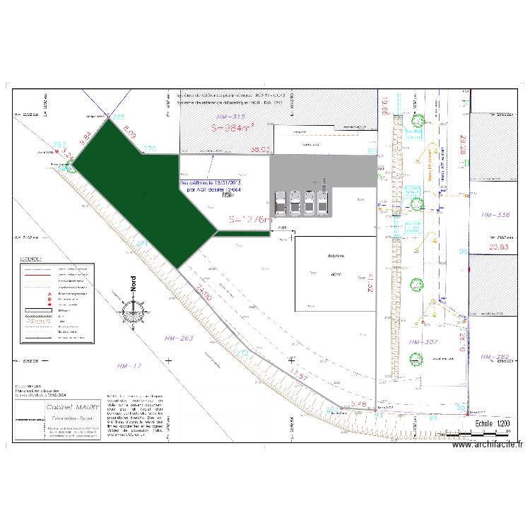 version définitive delcat. Plan de 3 pièces et 401 m2