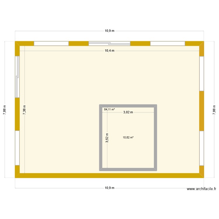 ffrdfdfg. Plan de 2 pièces et 87 m2