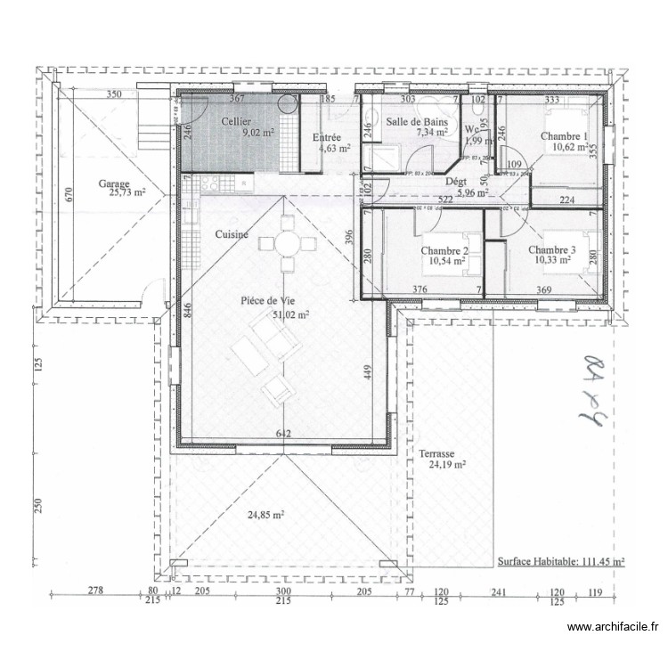 a3 vierge. Plan de 0 pièce et 0 m2