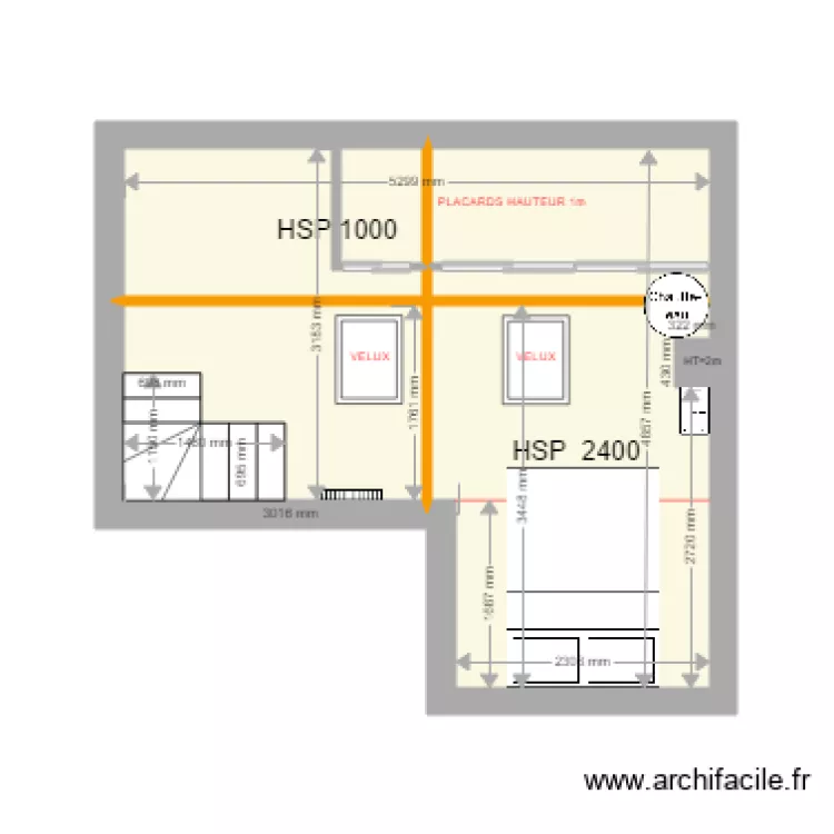 47 CDEGAULLE ETAGE. Plan de 