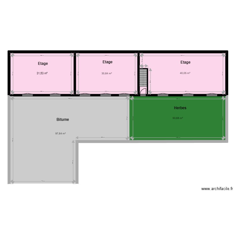 Centre Médical Bâtiment arrière  extension + étage. Plan de 0 pièce et 0 m2