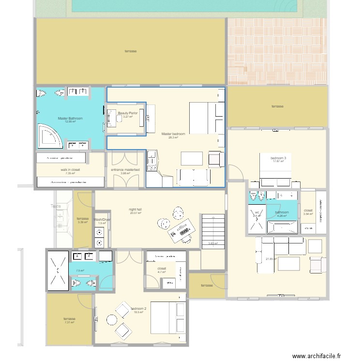 plan thouse 4br. Plan de 0 pièce et 0 m2