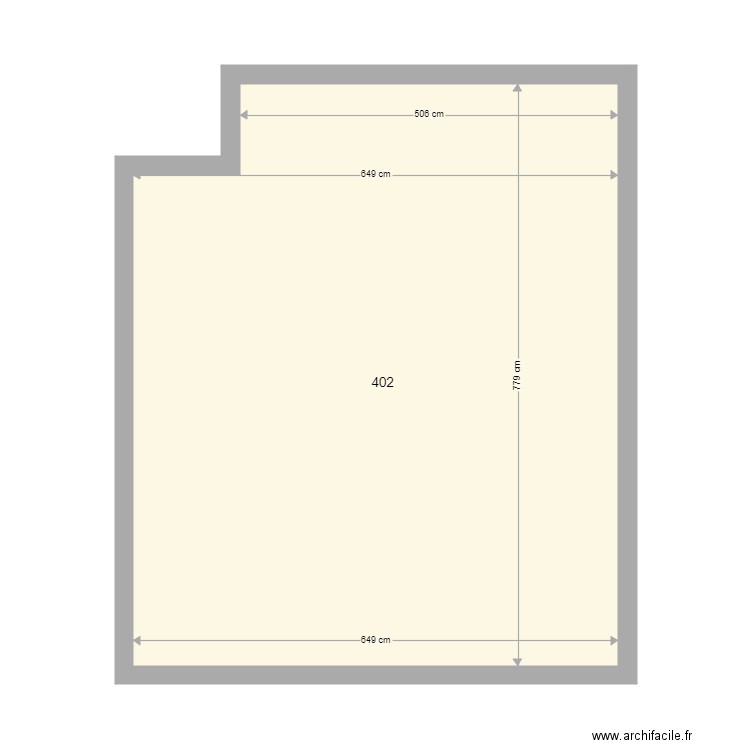 402 vide. Plan de 0 pièce et 0 m2