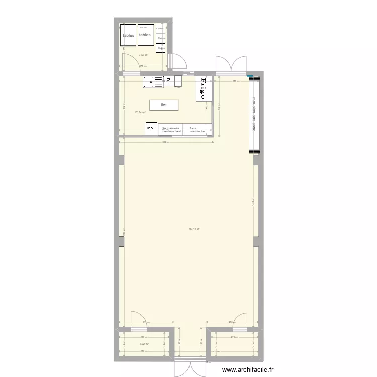 salle V 2. Plan de 