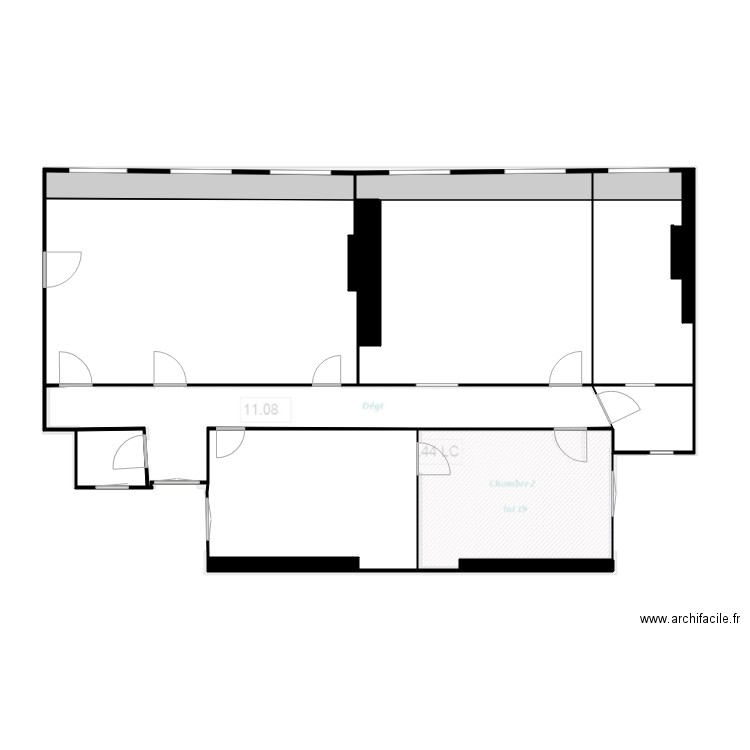 CH 4 C MERCIER. Plan de 0 pièce et 0 m2