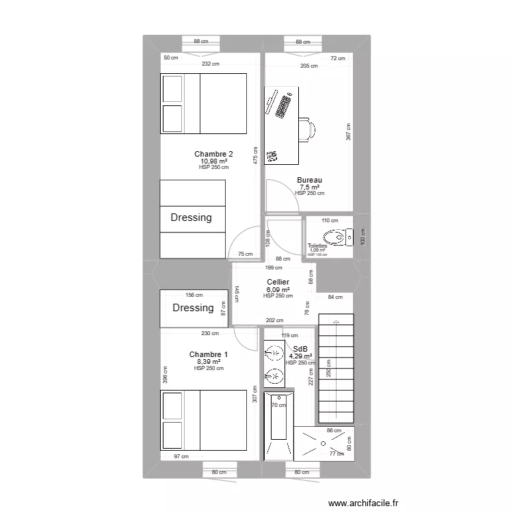 Etage - Projet 1. Plan de Etage - Projet 1. Plan de