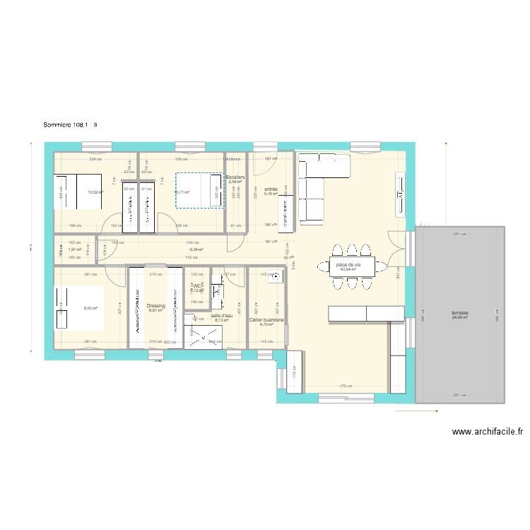 test2 maison Lecerf/Oudin. Plan de 0 pièce et 0 m2
