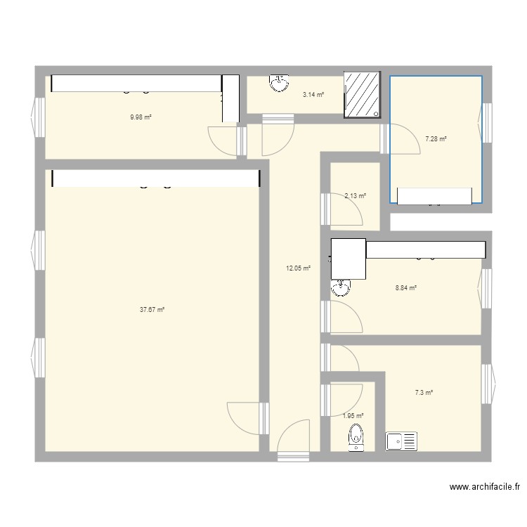 fontenay ancien. Plan de 0 pièce et 0 m2