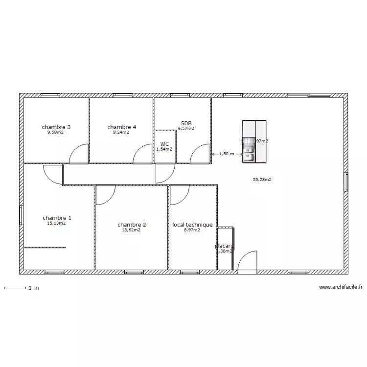 maison 120 m². Plan de maison 120 m². Plan de