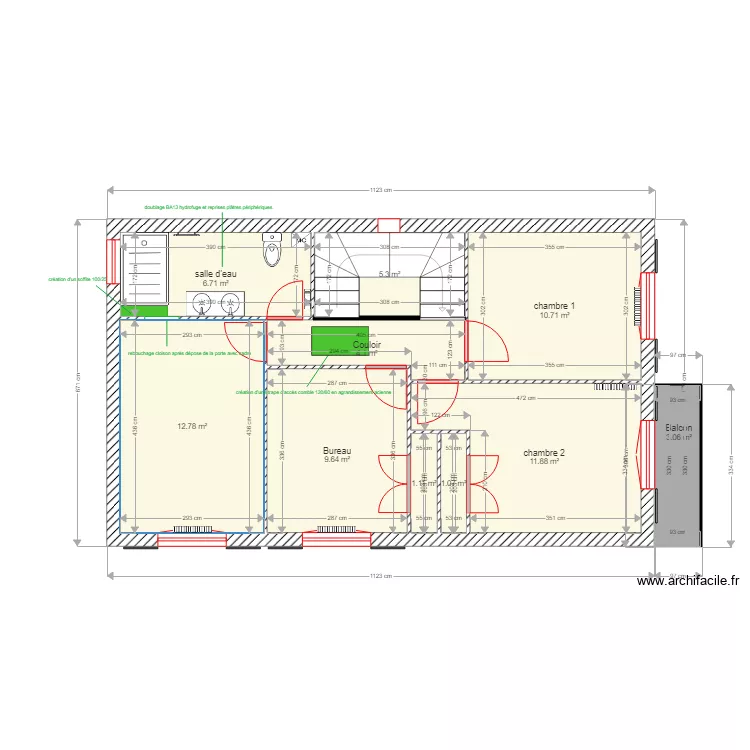 COMMANDRE R1 PROJET PLATRERIE. Plan de 