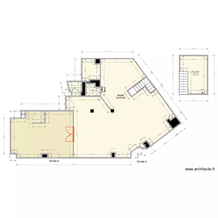 AGENCE CITYLIFE PARIS 20 FUTUR. Plan de 