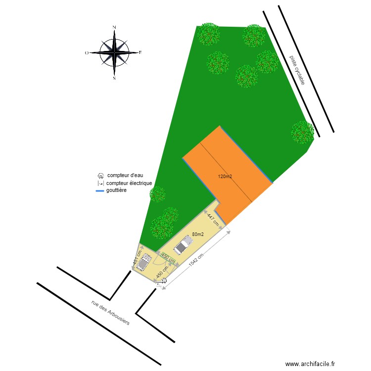 plan de masse avant hourtin. Plan de 0 pièce et 0 m2