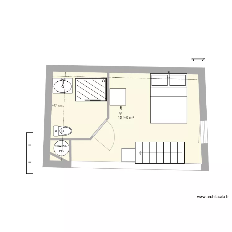 chambre verte 3. Plan de 