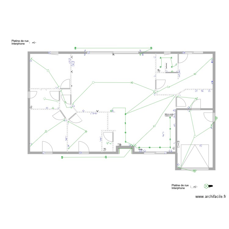 lemer . Plan de 9 pièces et 135 m2