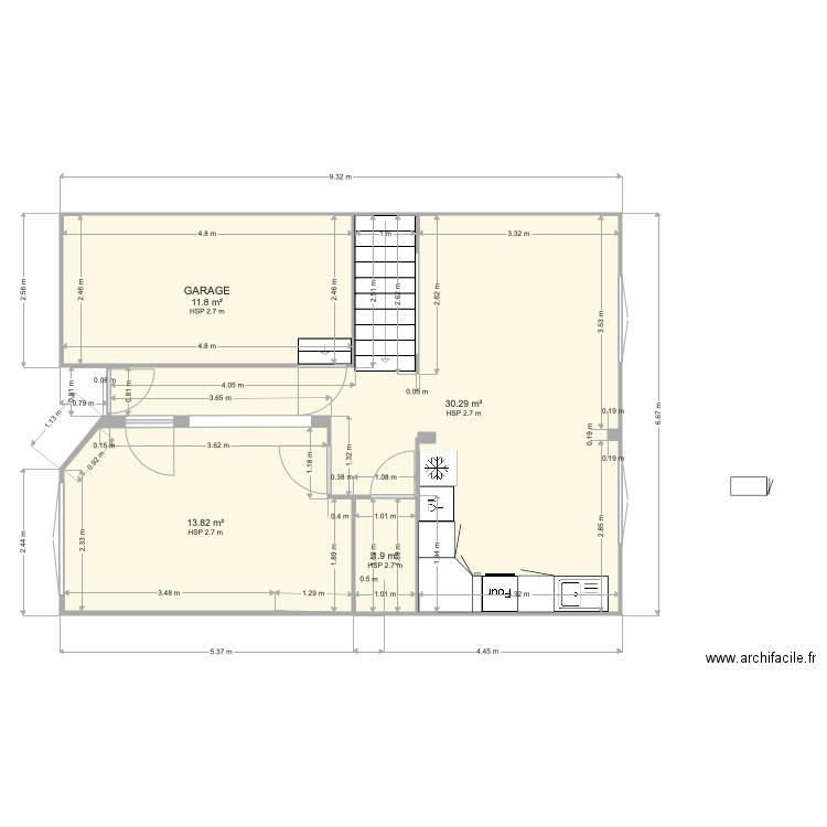 VERDUN REZ DE CHAUSSE version 2. Plan de 0 pièce et 0 m2