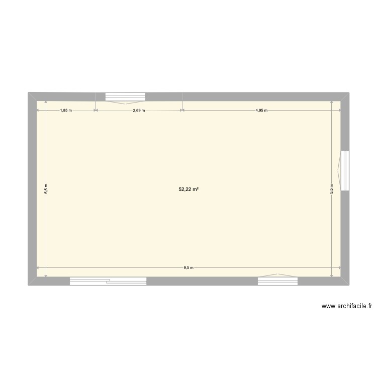 PLAN NU  ETAGE. Plan de 0 pièce et 0 m2