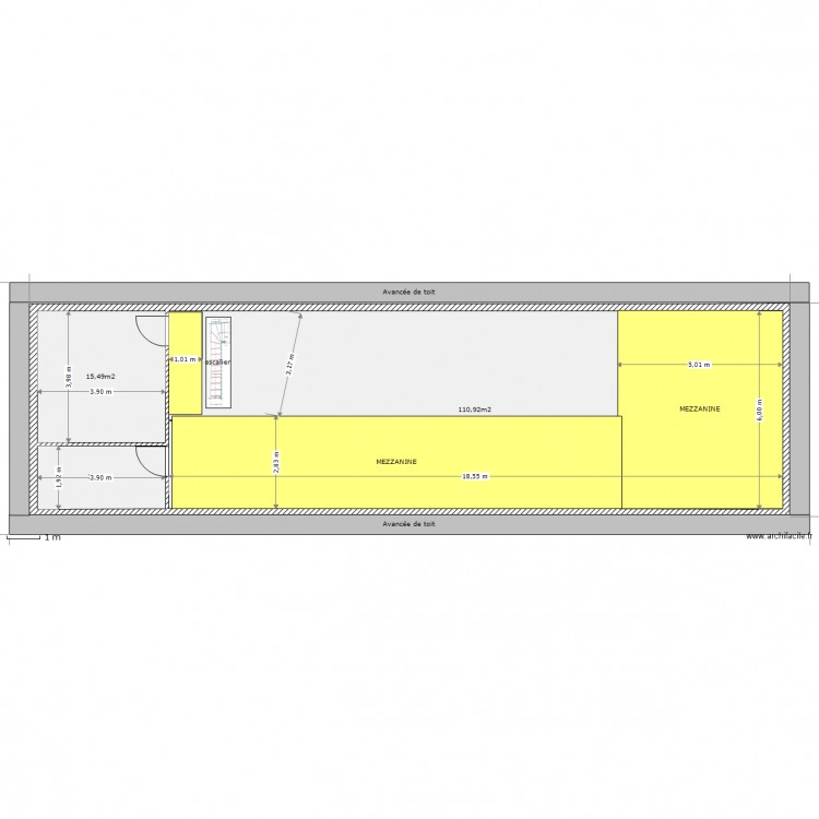 Etage 100e. Plan de 0 pièce et 0 m2