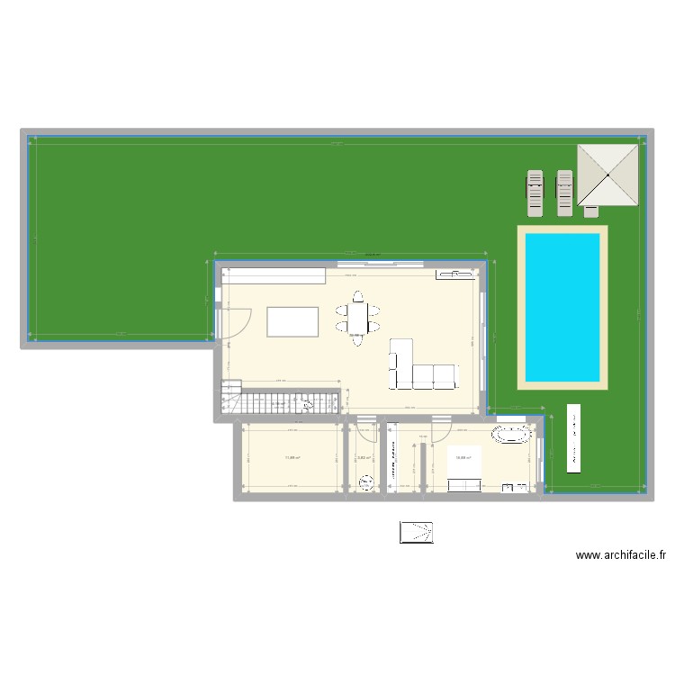 Lansargues 49. Plan de 13 pièces et 352 m2