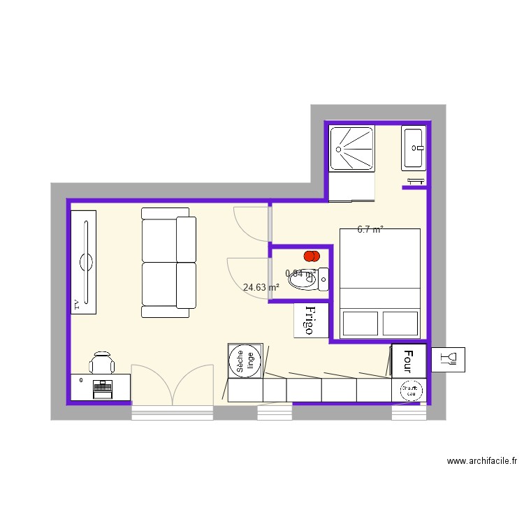 Studio idée 2. Plan de 0 pièce et 0 m2