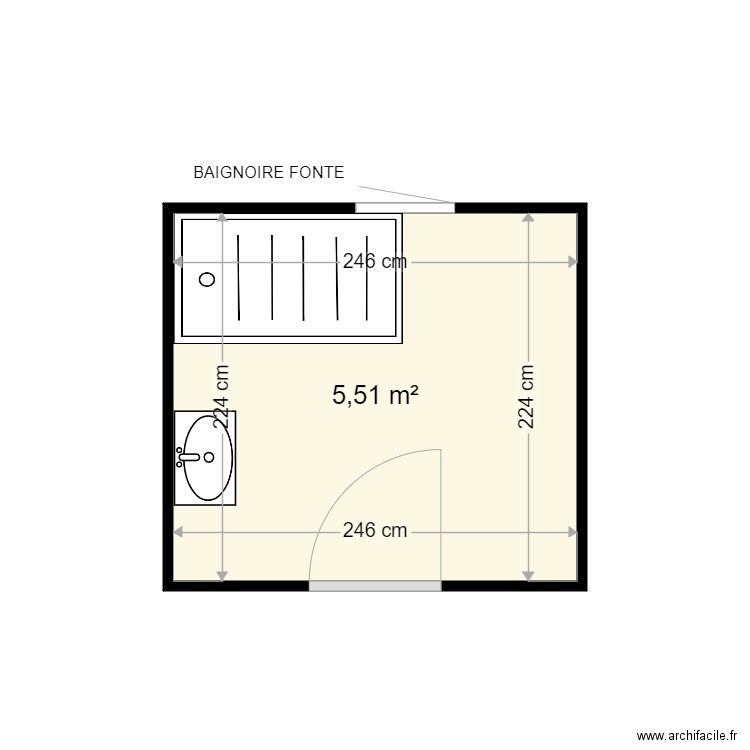 LEQUIEN GILLES . Plan de 1 pièce et 6 m2