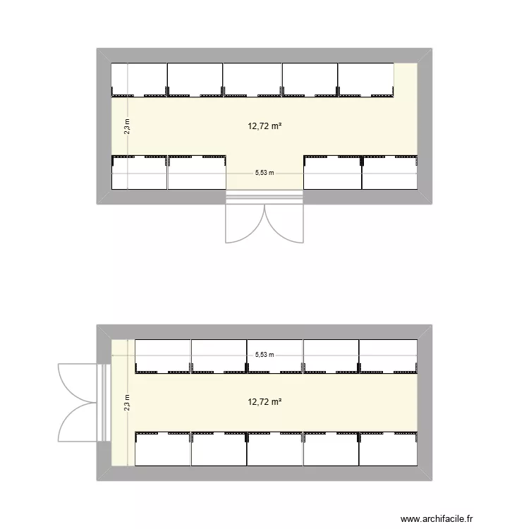Bungalow Vernis. Plan de 2 et 25 m² Bungalow Vernis. Plan de 2 et 25 m²