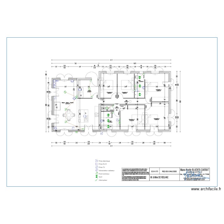 DE REILHAC. Plan de 0 pièce et 0 m2