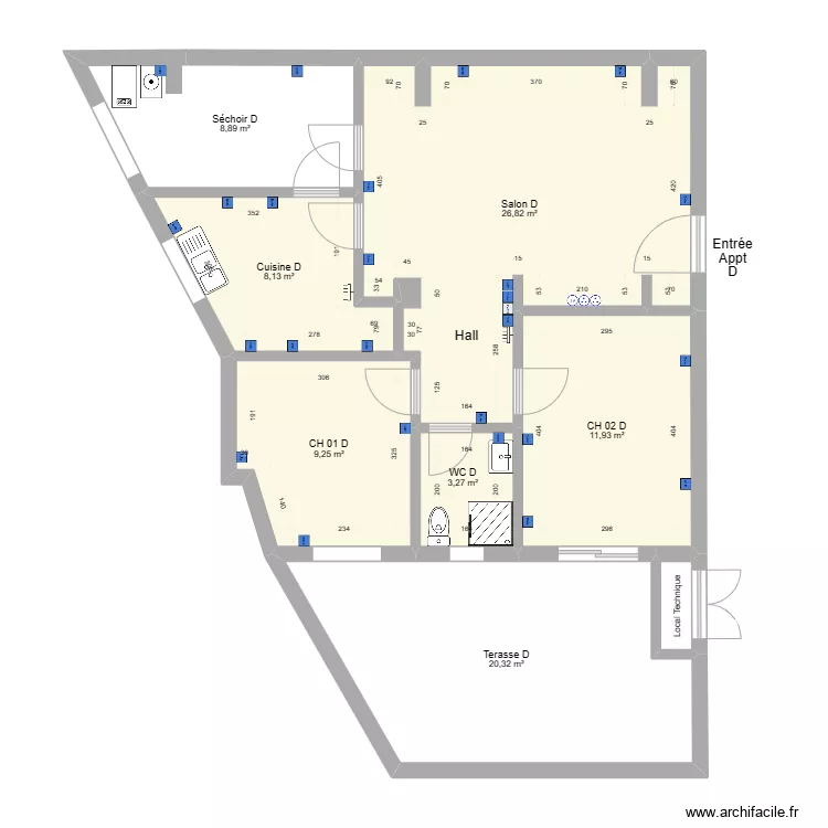 Projet Ghazela Appt D. Plan de 