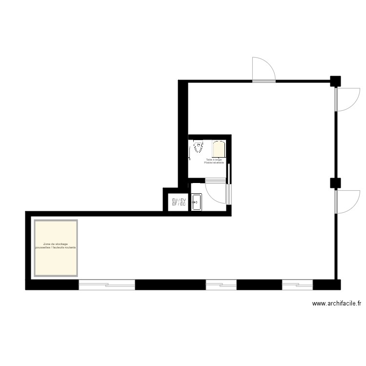 Plan dimplantation N1. Plan de 0 pièce et 0 m2