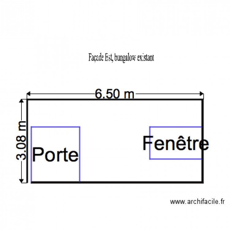 FACADE EST. Plan de 0 pièce et 0 m2