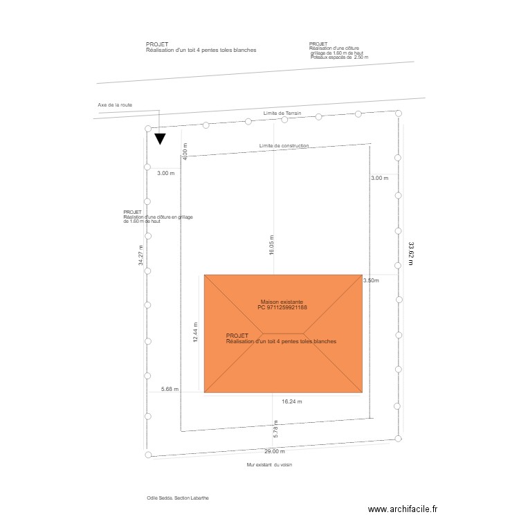 plan terrain. Plan de 0 pièce et 0 m2