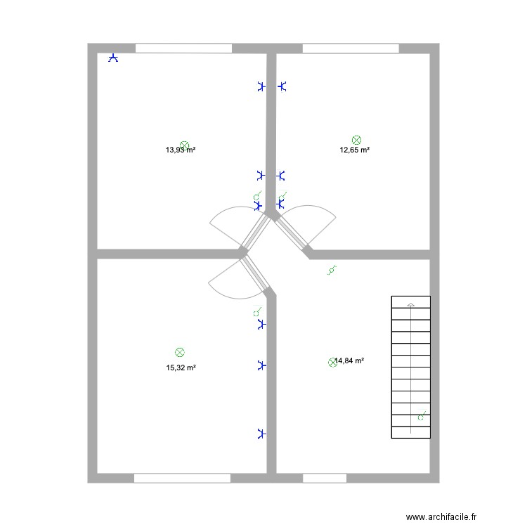 irch etage. Plan de 0 pièce et 0 m2