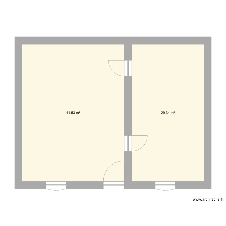 LOCATION camille INTERIEUR bas portes ok. Plan de 0 pièce et 0 m2