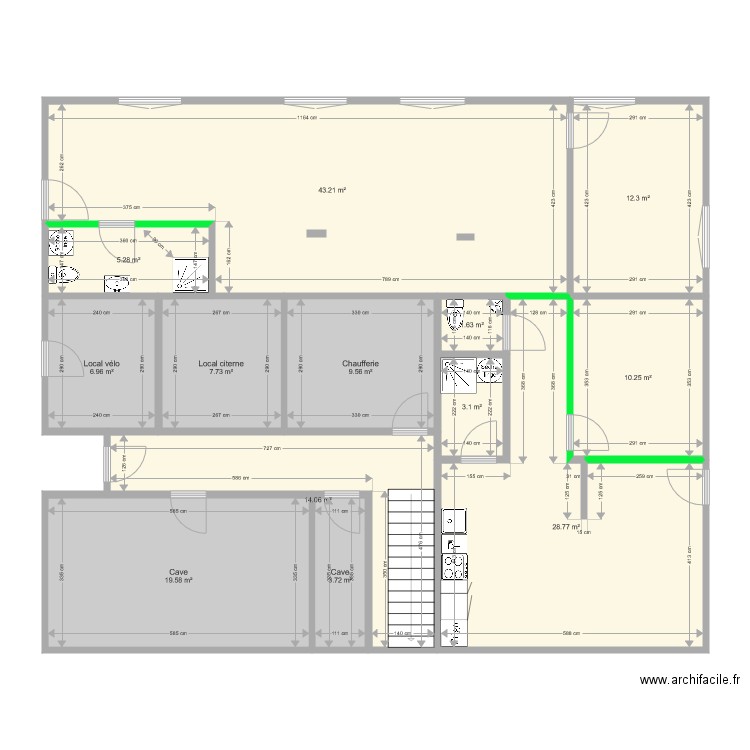 Rez 2log murs à mettre. Plan de 0 pièce et 0 m2