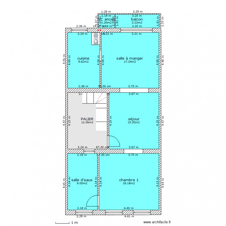 chazal.°étage .2. Plan de 0 pièce et 0 m2