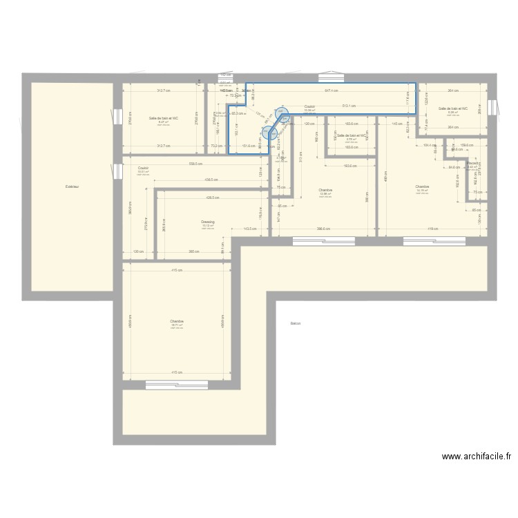 Zbou175. Plan de 29 pièces et 318 m2