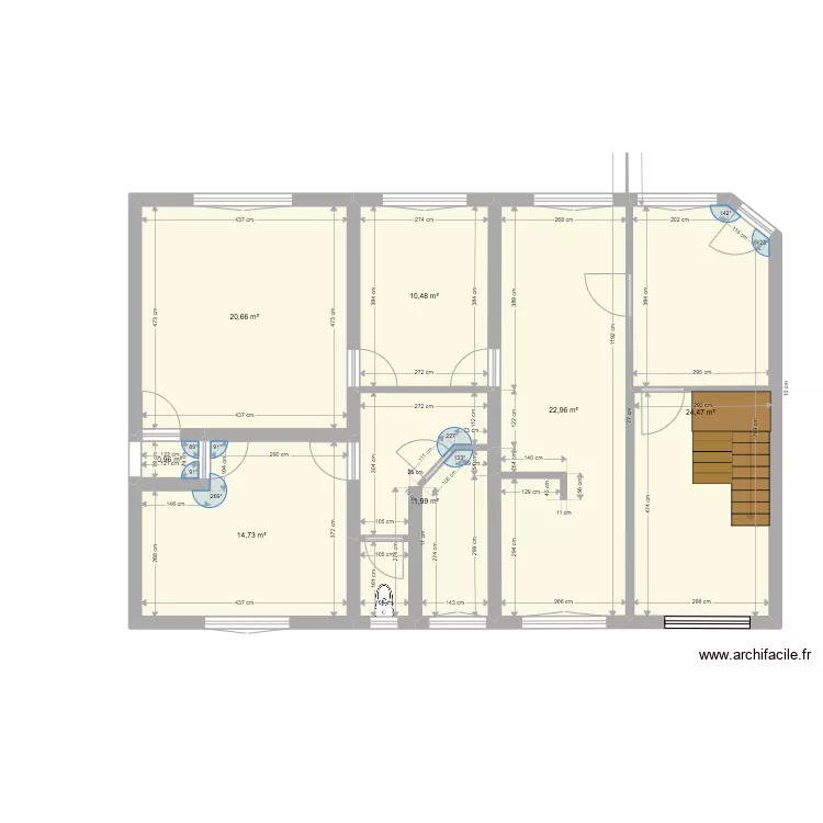 Centre m&eacute;dical RDC (avant travaux). Plan de 