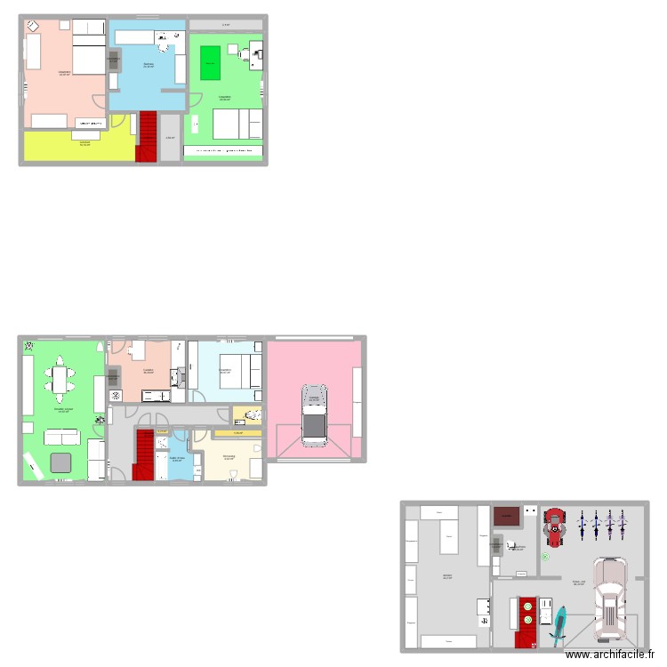 ma maison. Plan de 24 pièces et 386 m2
