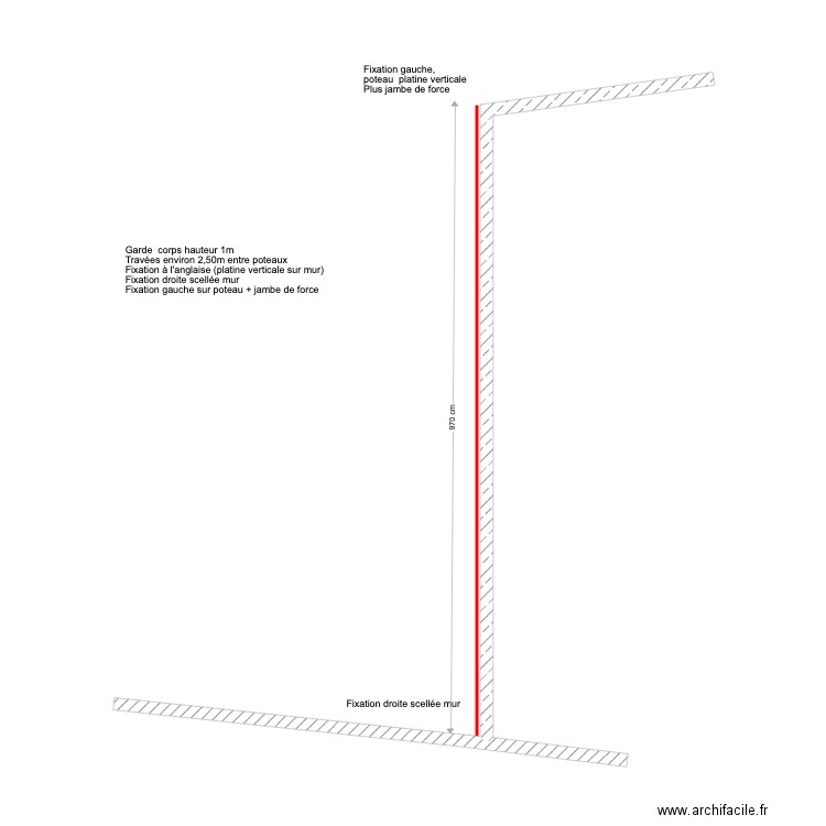 garde corps 2. Plan de 0 pièce et 0 m2