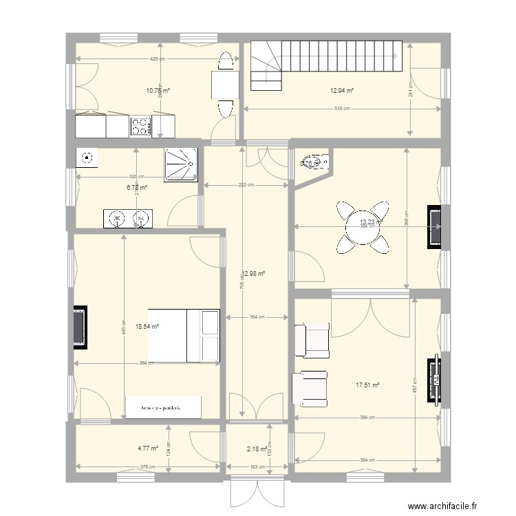 ave de la gare REZ coté. Plan de 0 pièce et 0 m2