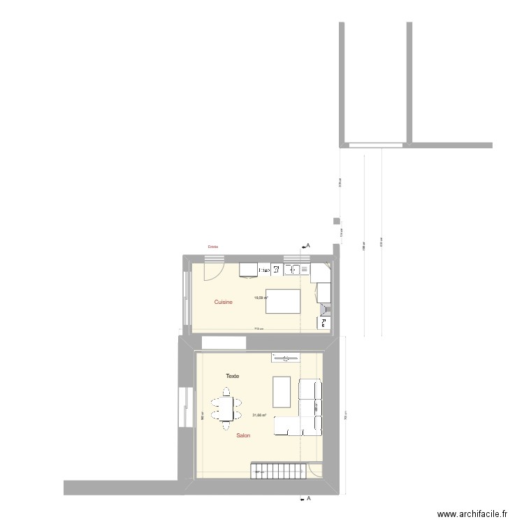 Maison Cédric RdC. Plan de 0 pièce et 0 m2