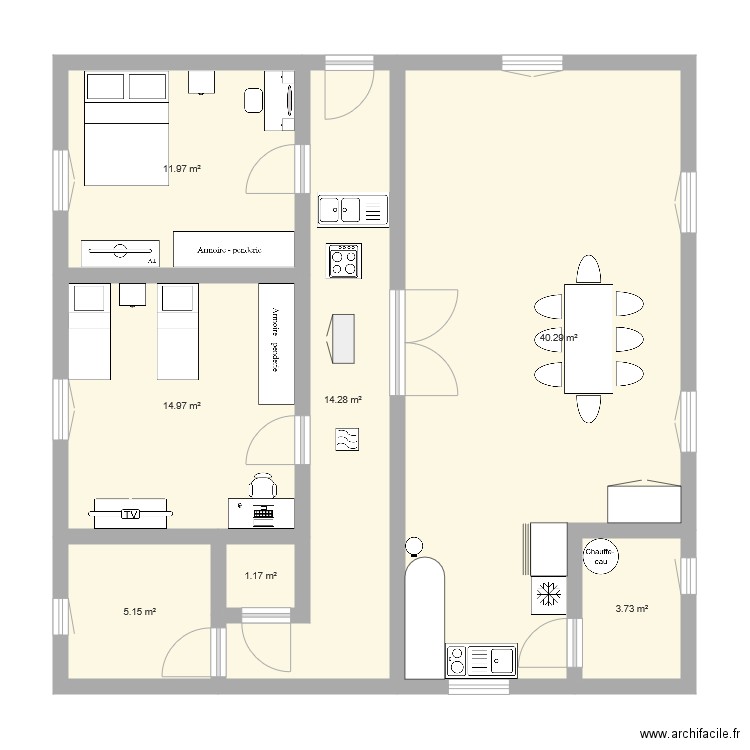 Sweet home. Plan de 0 pièce et 0 m2