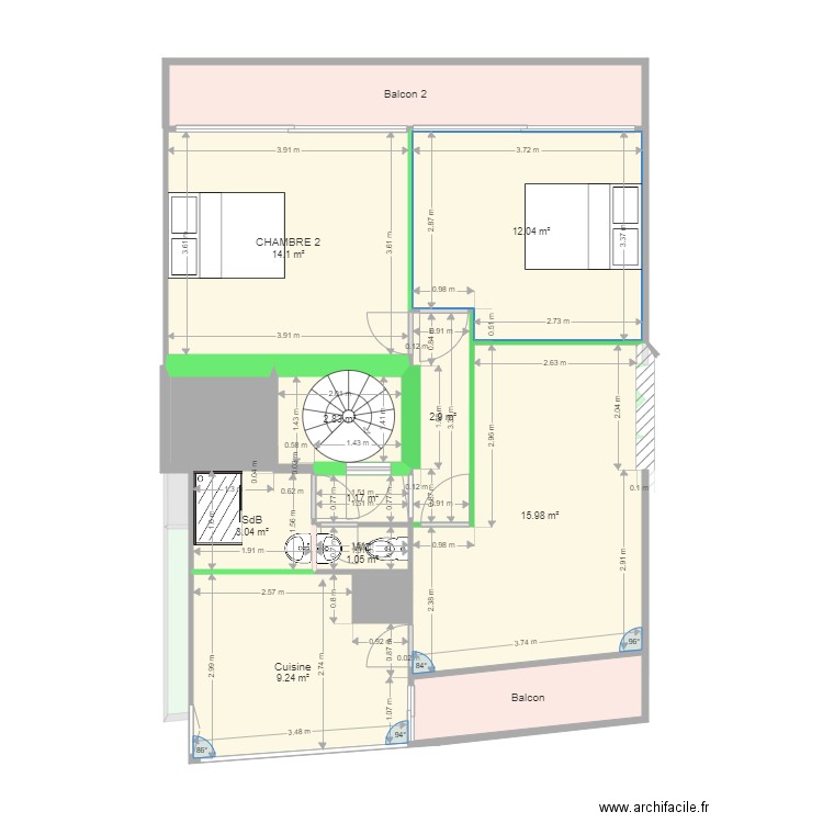 CIBLE PERPIGNAN DRANCOURT. Plan de 0 pièce et 0 m2